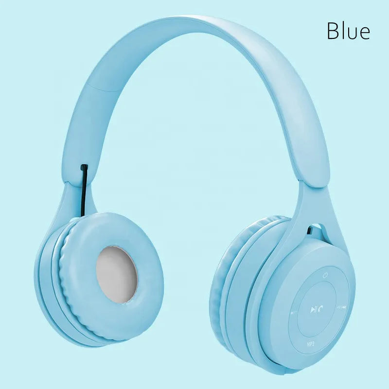 Macaron Wireless Bluetooth Headphones with Mic for Gaming