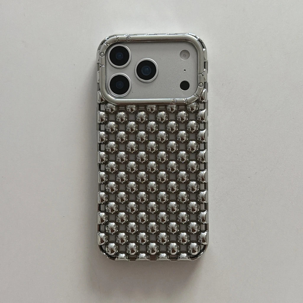 Stereoscopic Hollow Pearl Bead Shockproof iPhone Case