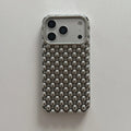 Stereoscopic Hollow Pearl Bead Shockproof iPhone Case