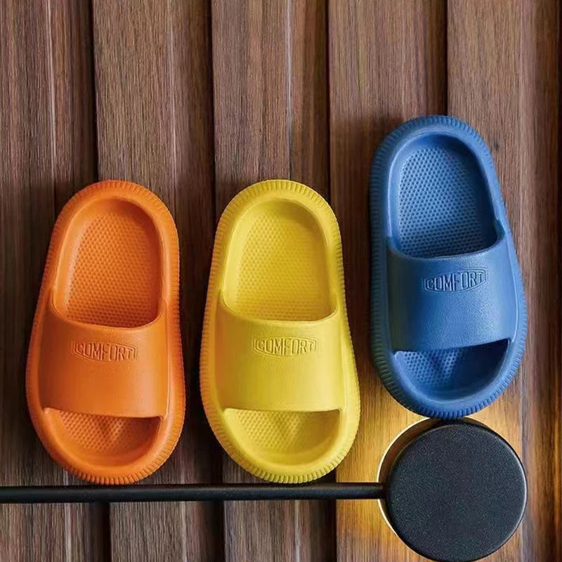 Kids Slide Slippers Anti-Slip Soft Sole Summer Bathroom Sandals Lightweight Indoor Outdoor Shoes for Boys and Girls