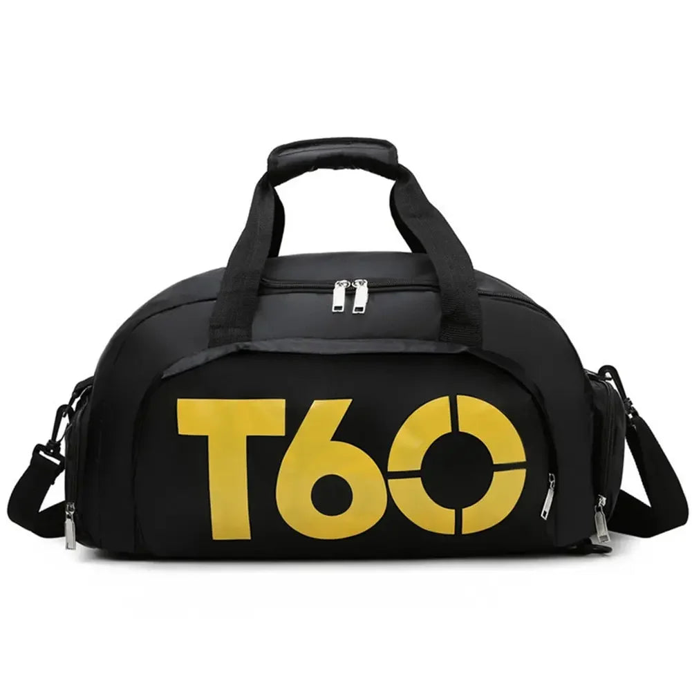 Gym Duffle Bag Large Capacity Waterproof Fitness Bag With Shoe Compartment