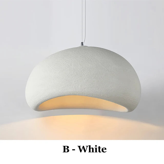 Nordic Pendant Lamp Wabi Sabi LED Ceiling Light Chandelier Living Room Dining
