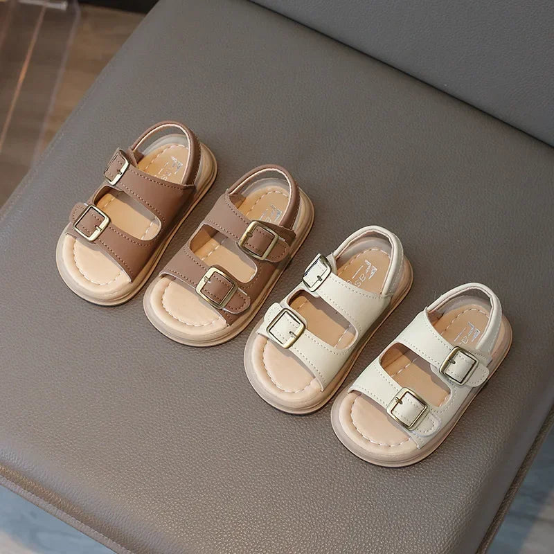 Kids Summer Sandals Soft Sole Korean Style Beach Shoes for Boys & Girls