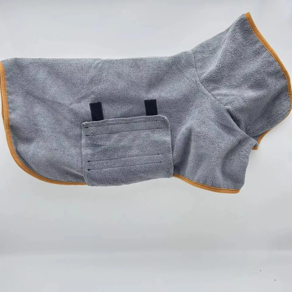 Absorbent Dog Bathrobe Quick Dry Pet Towel