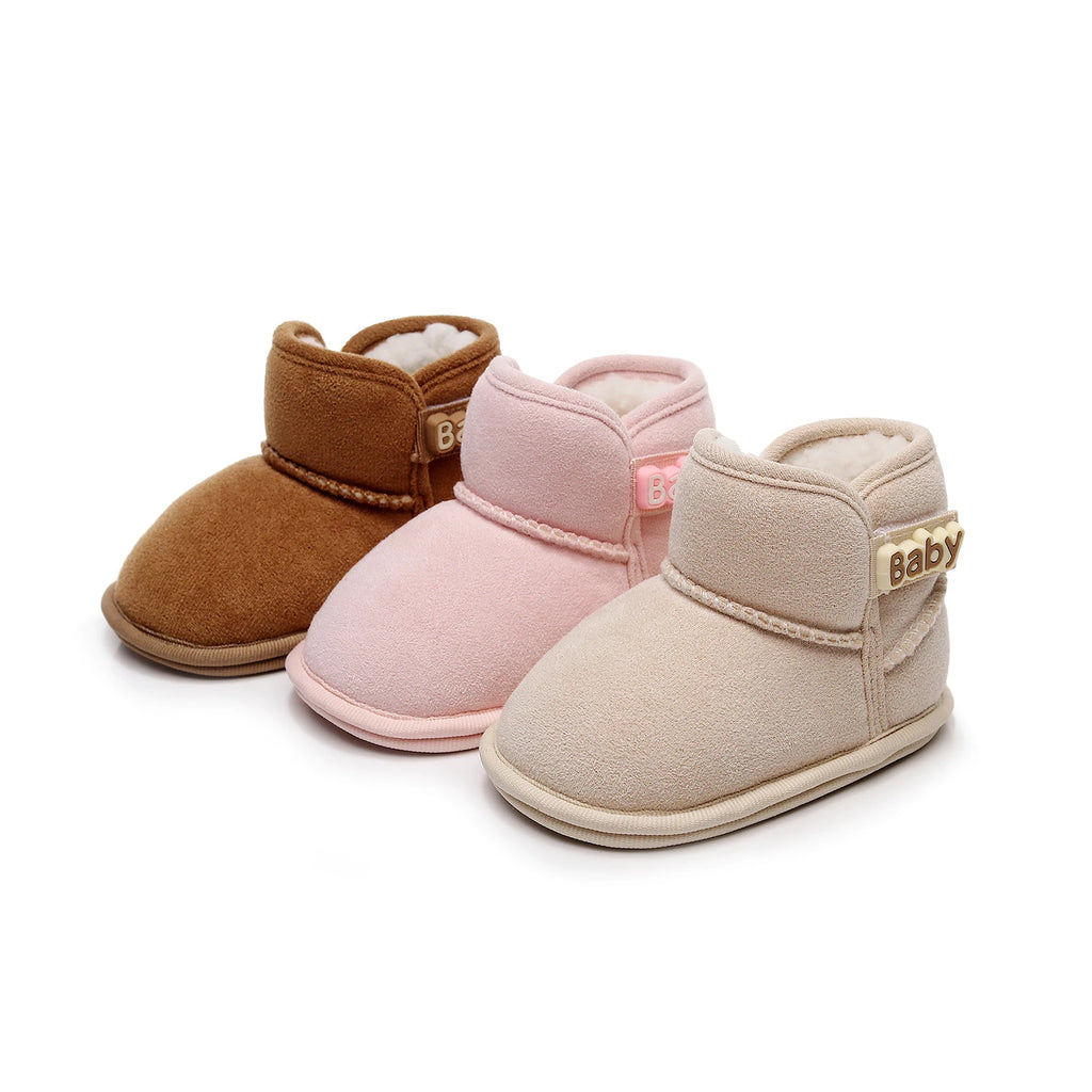 Baby Winter Ankle Boots Non Slip Warm Fleece Shoes