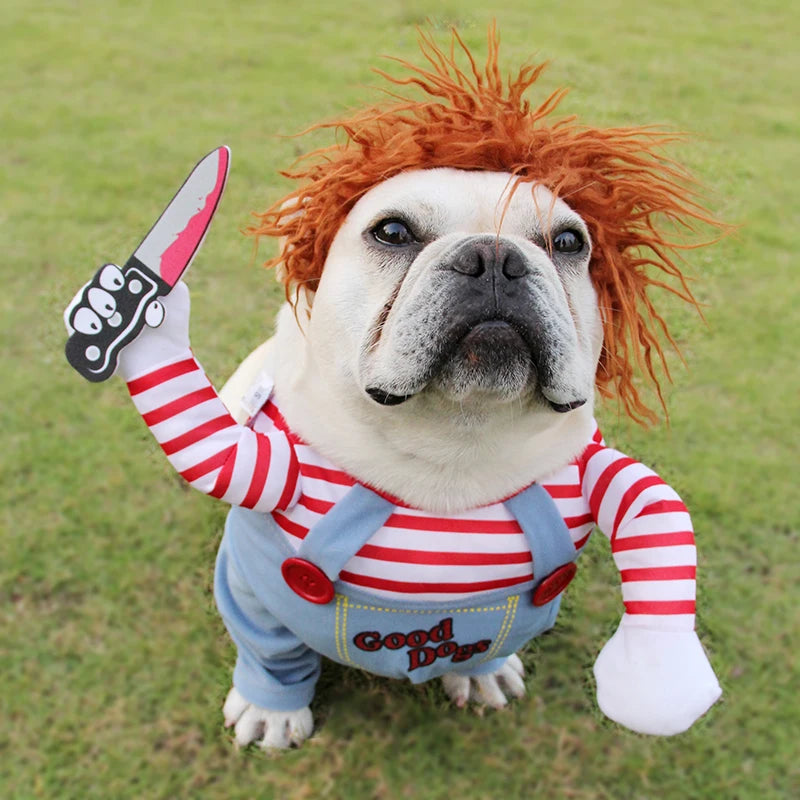 Medium Large Dog Halloween Costume Adjustable Funny Pet Cosplay Outfit