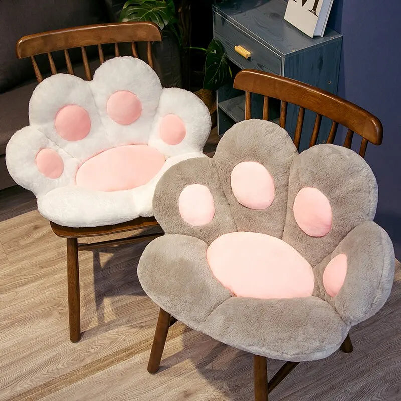 Cat Paw Plush Floor Cushion Soft Seat Pad for Chair Sofa