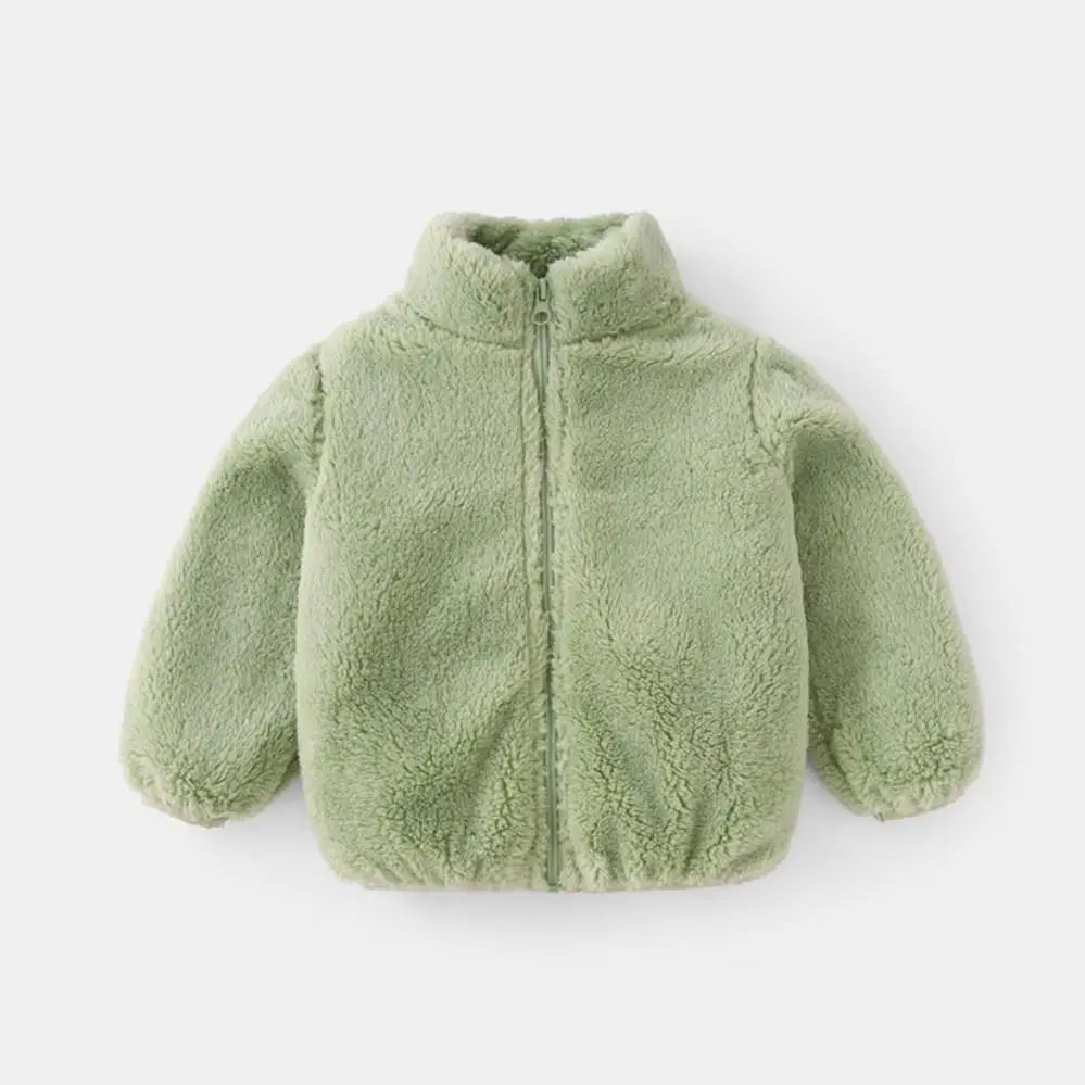 Kids Warm Plush Coat for Baby Boys and Girls