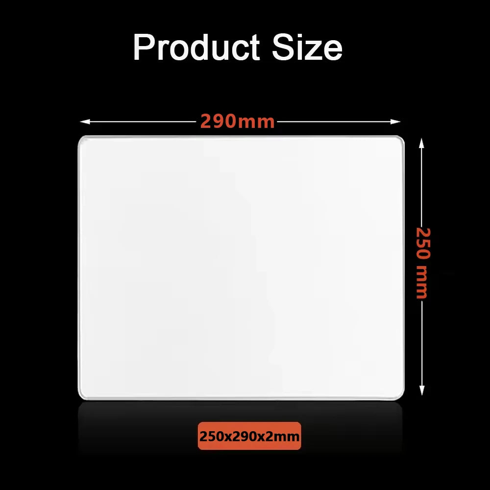White XXL Mouse Pad Extended Desk Mat Non Slip Stitched Edge for Keyboard Laptop