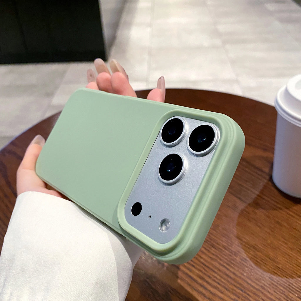 Simple Couple Candy Color Soft Shockproof Anti Fall iPhone Case