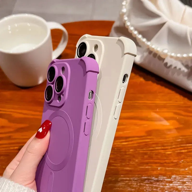 Magnetic Shockproof Silicone Bumper iPhone Case