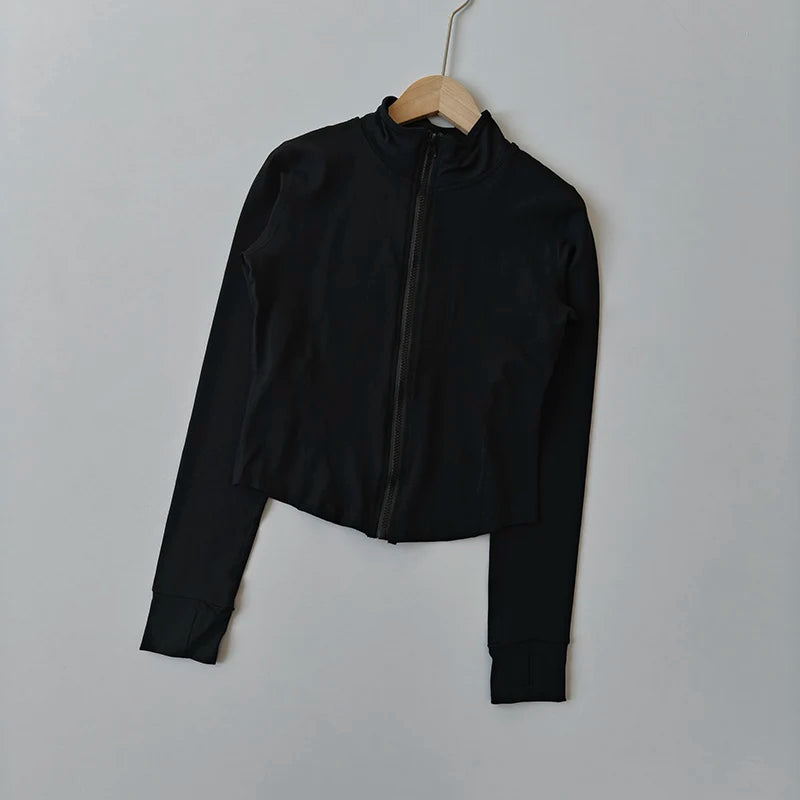 Women Quick Dry Sports Jacket Hooded Fitness Running Coat