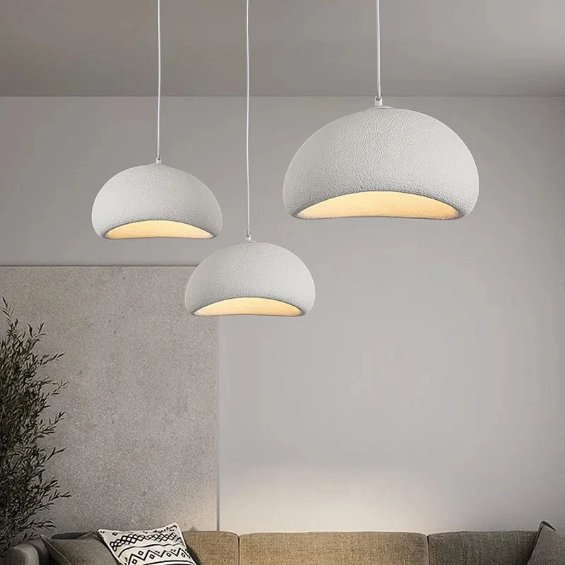 Nordic Pendant Lamp Wabi Sabi LED Ceiling Light Chandelier Living Room Dining