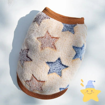 Warm Dog Vest Soft Flannel Pet Jacket