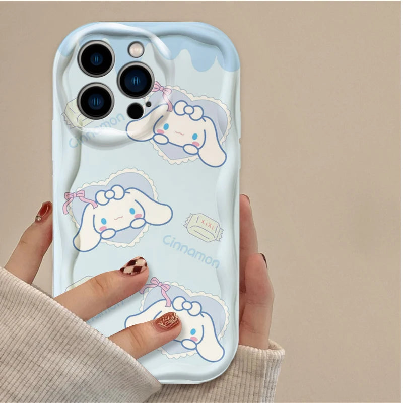 Hello Kitty Cinnamoroll Shockproof Soft Silicone iPhone Case