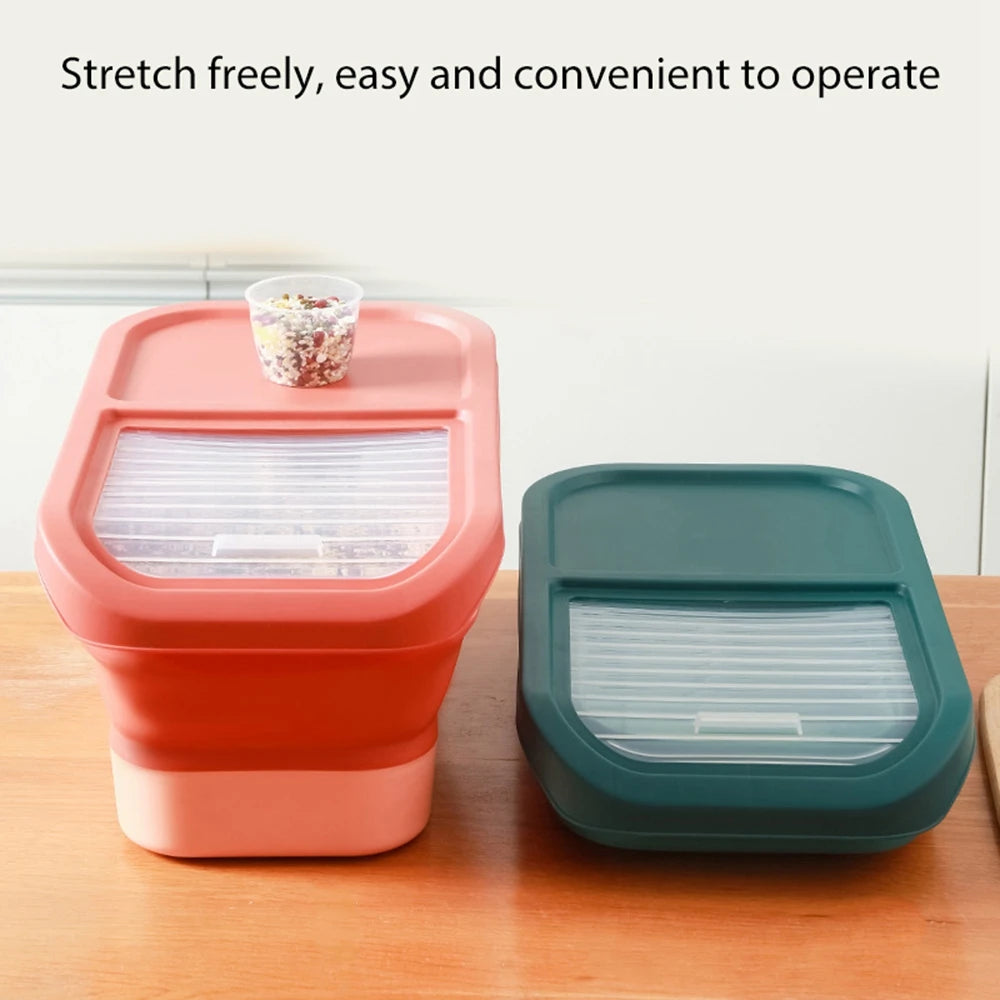 Pet Food Storage Container Airtight Collapsible Dog Cat Food Box 13/33LB