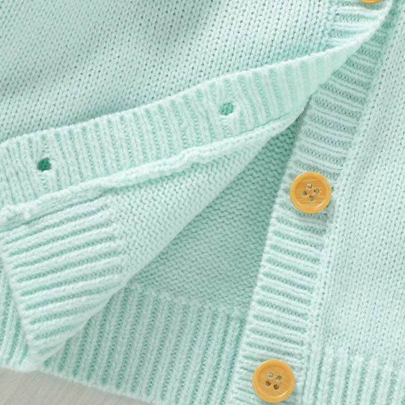 Baby Girl Knit Cardigan Long Sleeve Sweater Coat