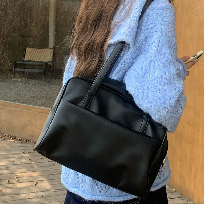 Women Shoulder Bag Large Capacity Vintage Underarm Tote Bag