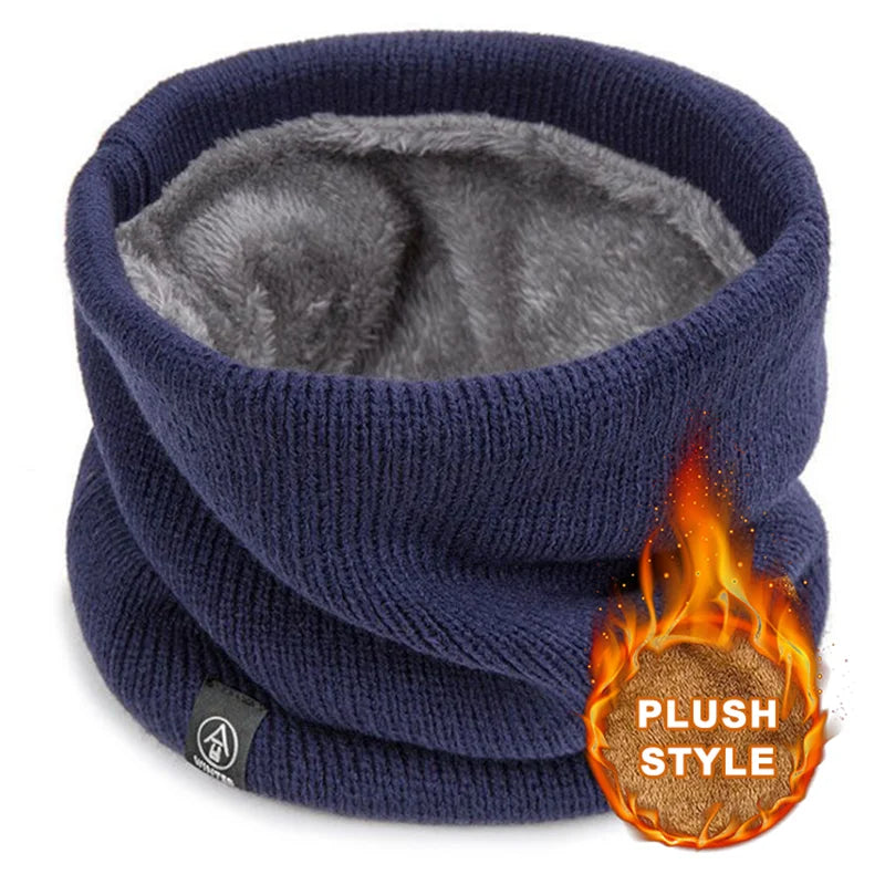 Knitted Neck Warmer Winter Scarf Face Cover for Men Women Outdoor Sport