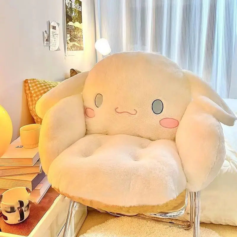 Cute Cartoon Plush Chair Cushion Winter Warm Office Seat Pillow Dorm Gift