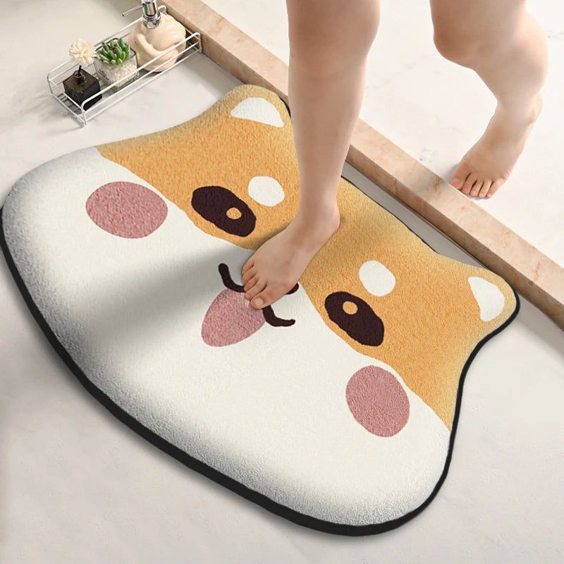 Thickened Special-Shaped Bathroom Absorbent