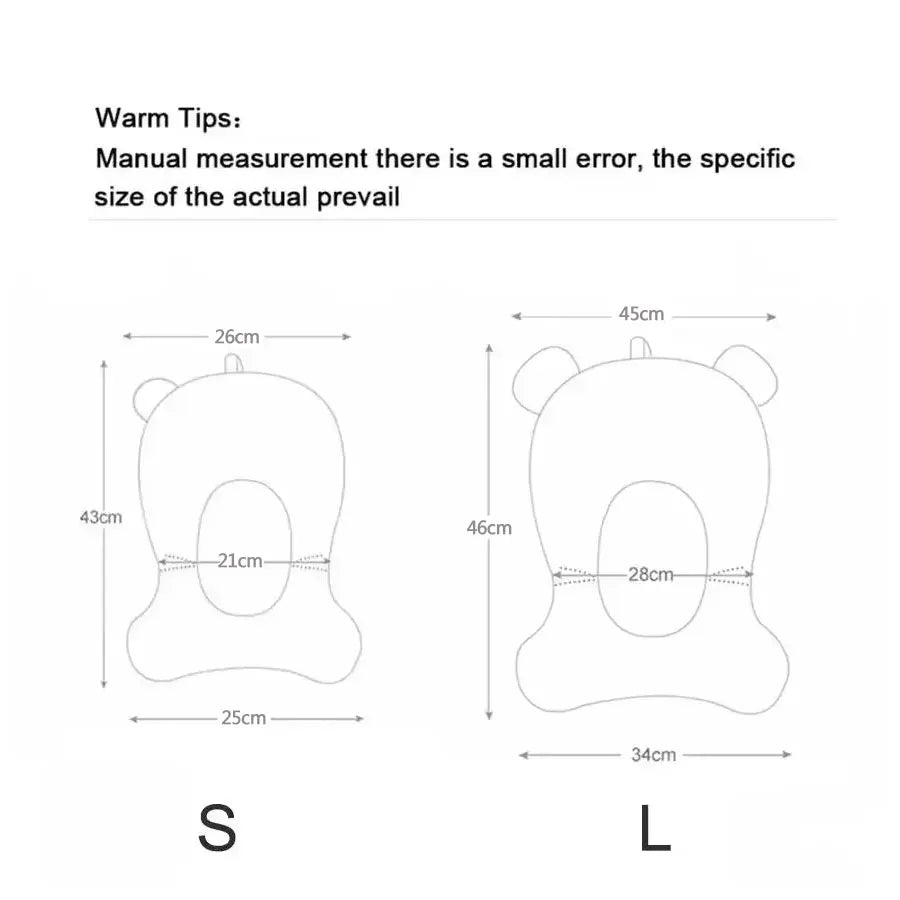 Adjustable Baby Bath Cushion Newborn Support Seat