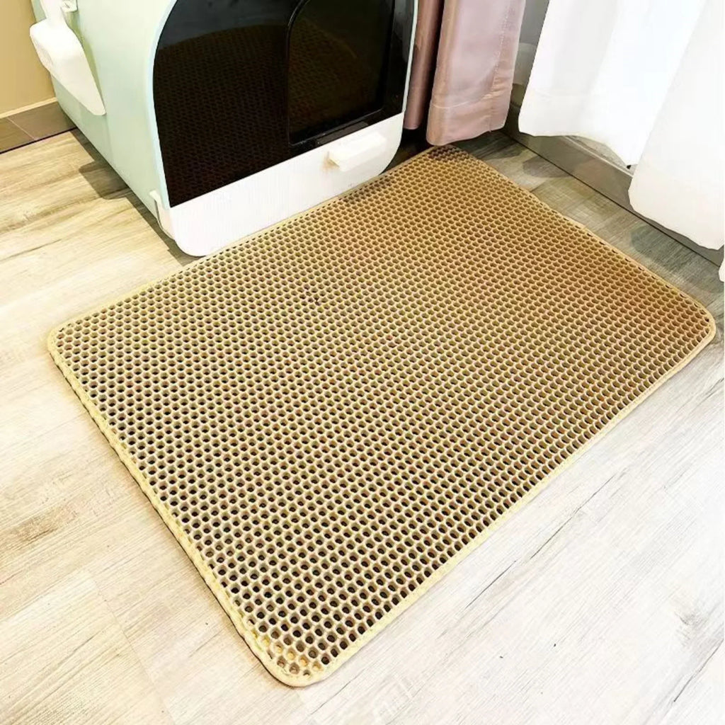Extra Large Waterproof Cat Litter Mat Non Slip Floor Protector