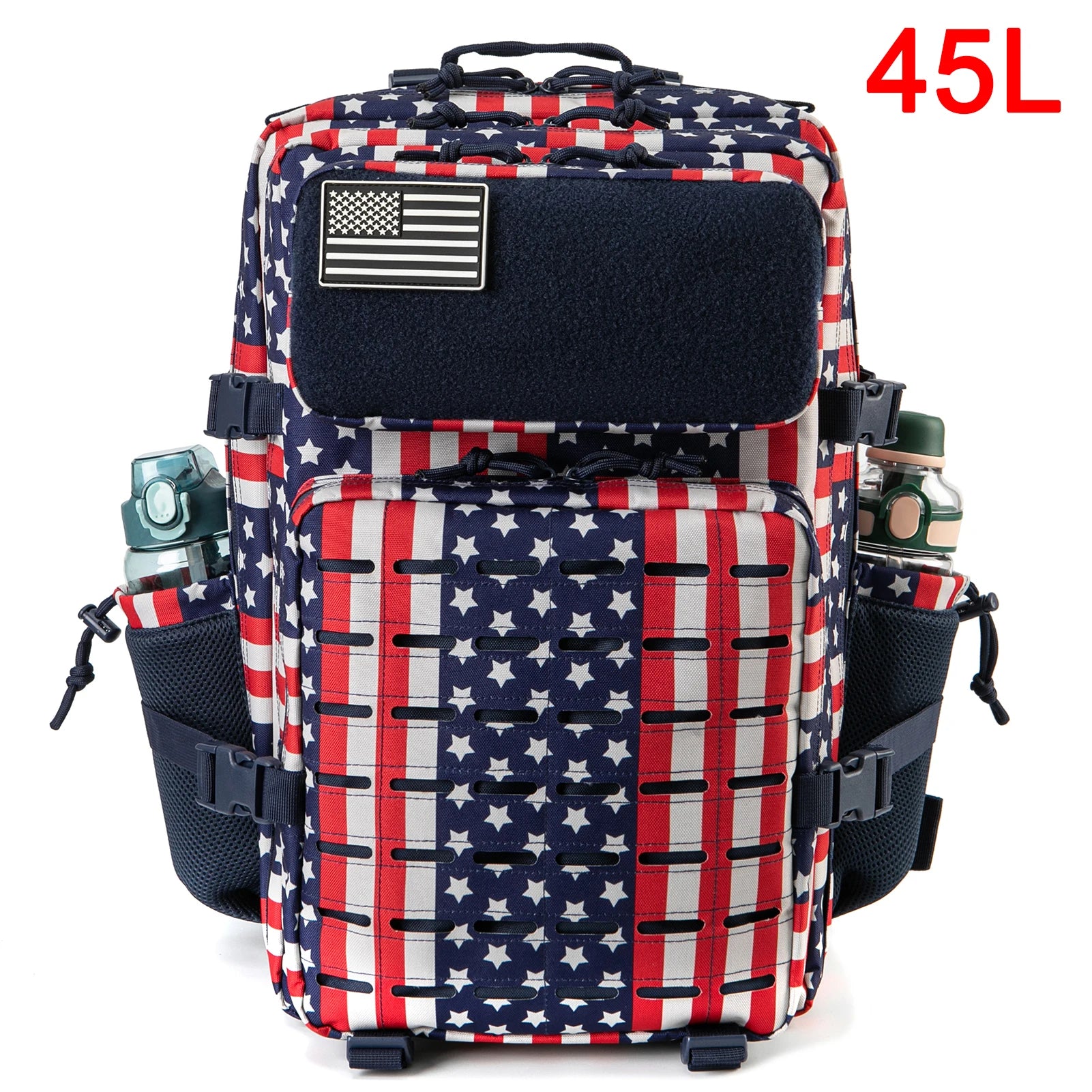Tactical Backpack 25L 45L Outdoor Survival Hiking Rucksack with Bottle Holder