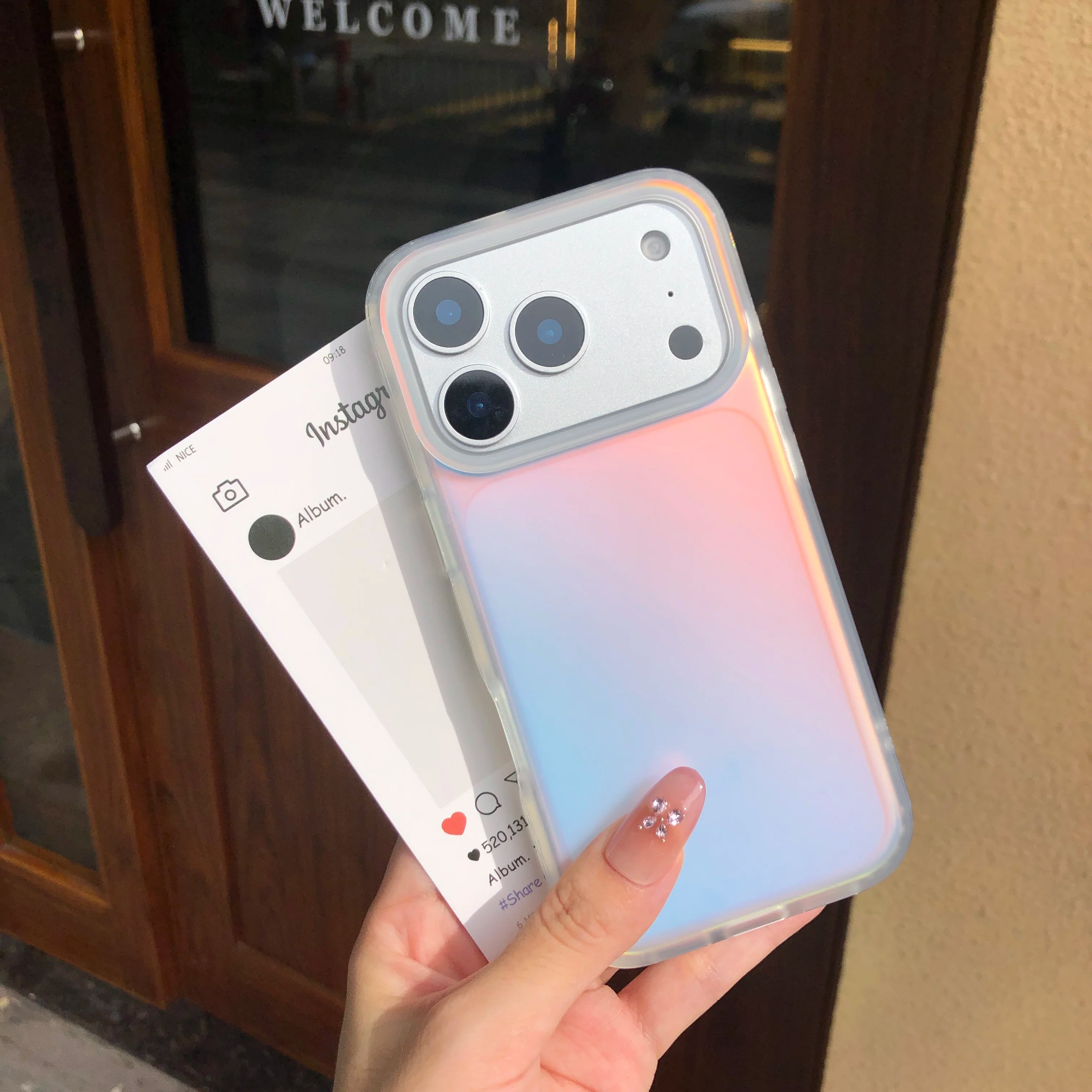 Laser Color Changing Matte Magnetic Gradient iPhone Case
