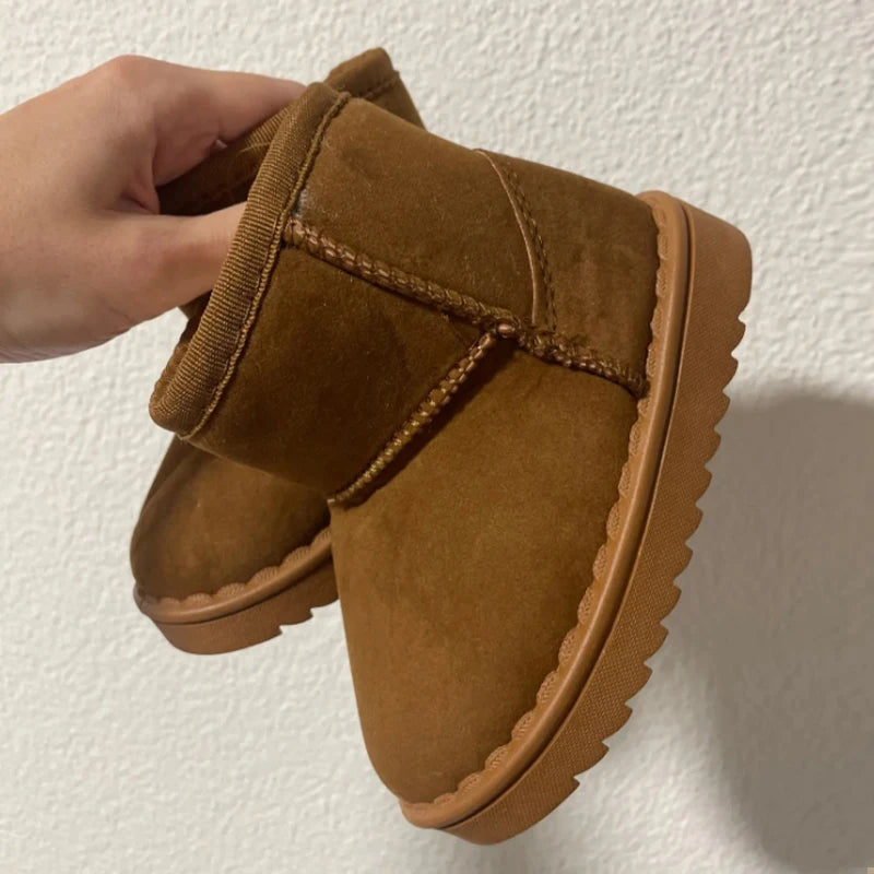 Kids Winter Snow Boots Warm Anti Slip Shoes for Boys Girls
