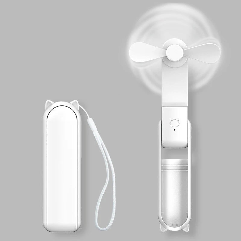 Portable Mini Fan – USB Rechargeable Foldable Handheld Fan for Travel and Outdoor Use