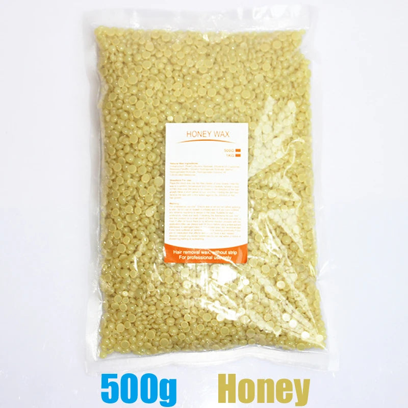 Hard Wax Beans – 500g Hair Removal Wax for Face, Legs & Body, No Strip Needed