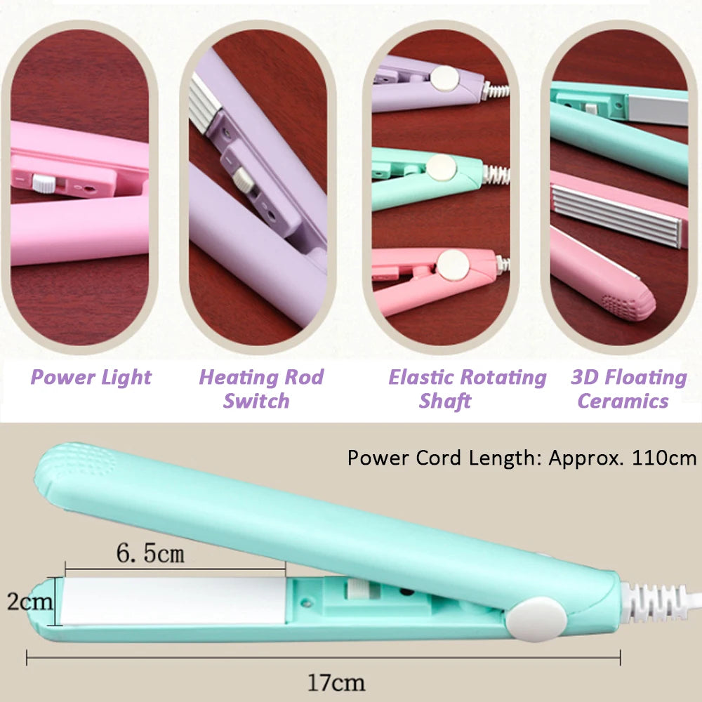 Mini Hair Curler Fluffy Flat Iron Crimper Corrugated Plate Electric Styling Tool 2026