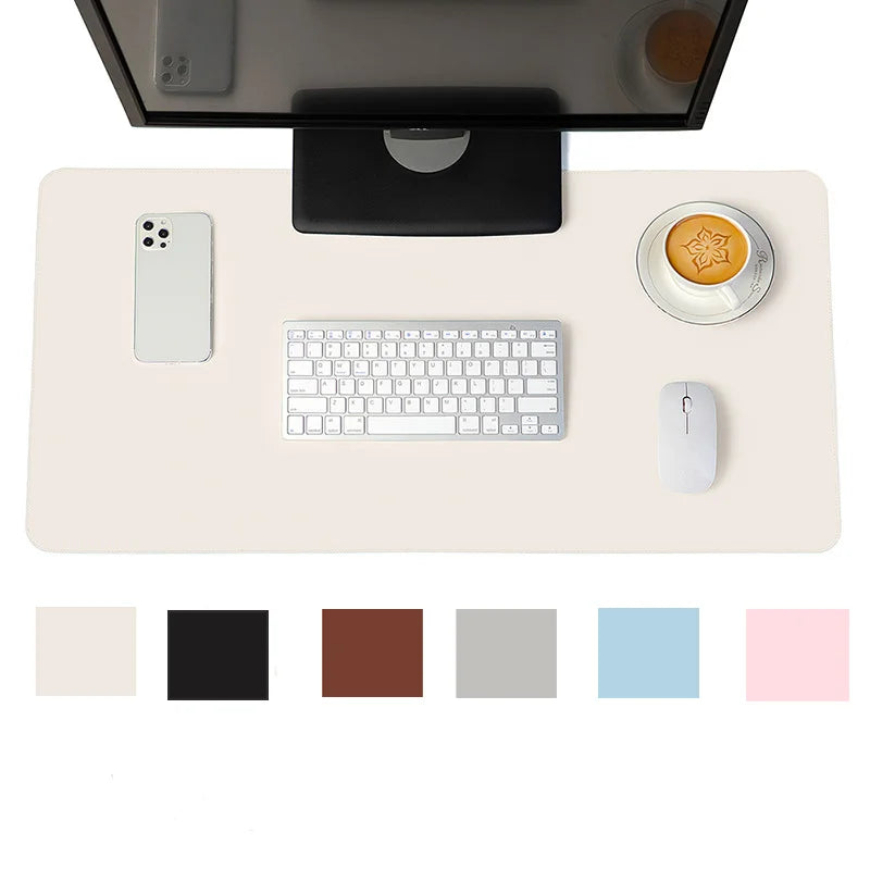 PU Leather Desk Mat Waterproof Non Slip Gaming Mouse Pad Keyboard Pad