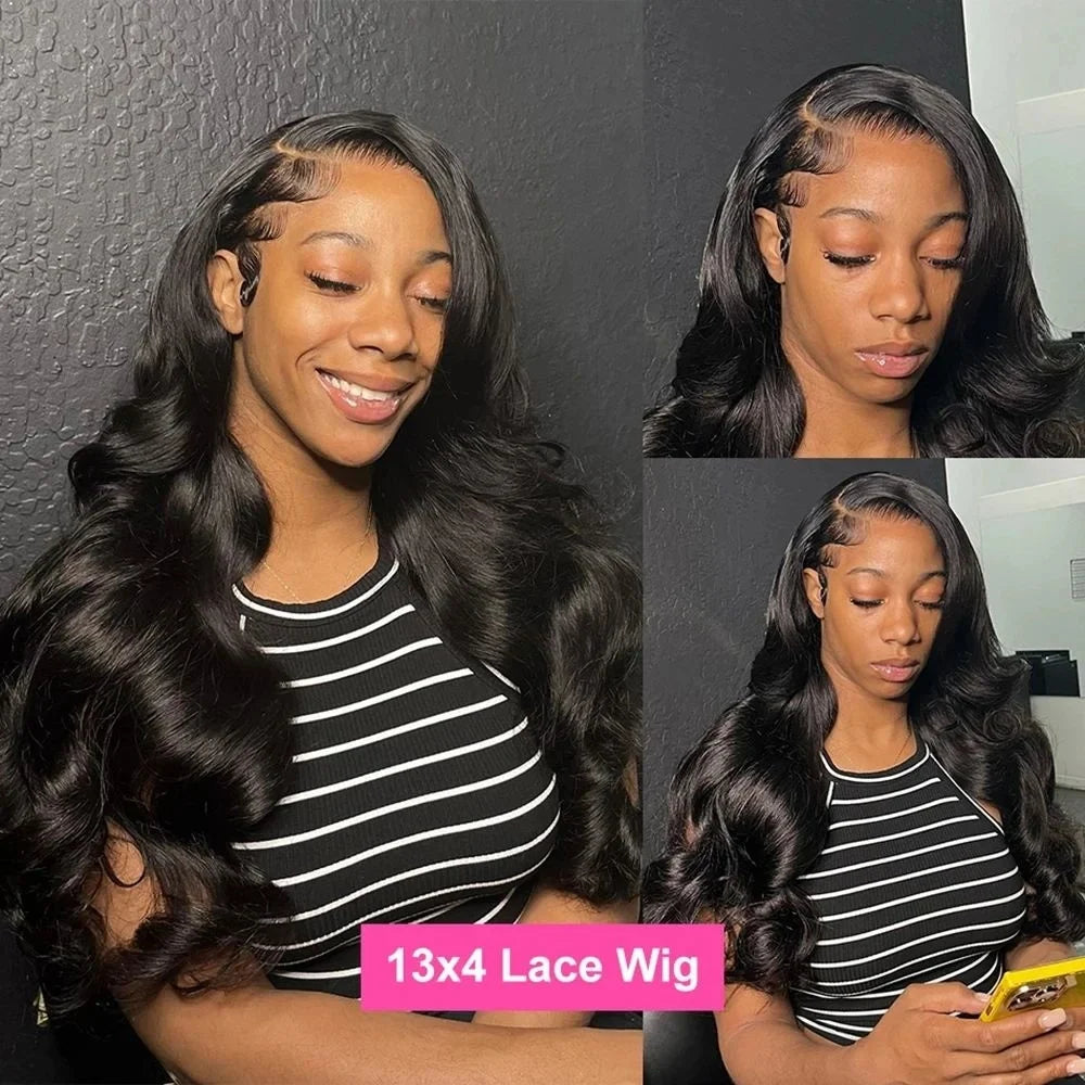 Body Wave Human Hair Wig – HD Lace Front Glueless Natural Hairline Wig