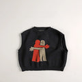 Kids Cartoon Knitted Vest Sleeveless Sweater Soft Loose Autumn Top 2026