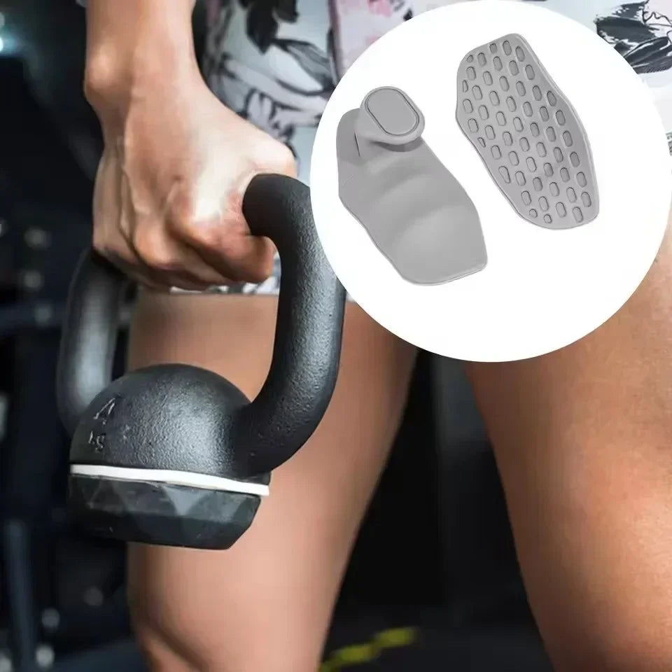 Silicone Gym Gloves Grip Strength Hand Protection Weightlifting Cross Training Palm Grips