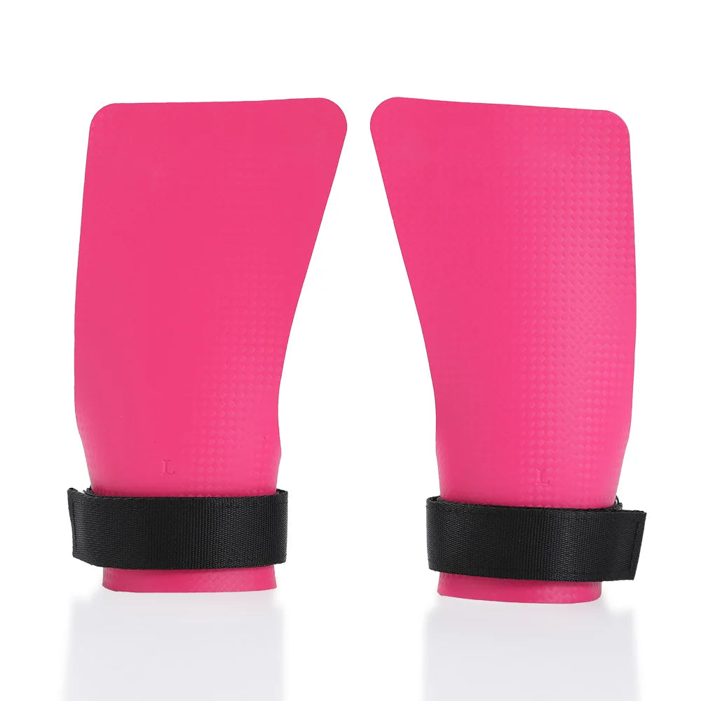 Carbon Fiber No Finger Hole Hand Grips Crossfit Pull Up Gym Palm Protector