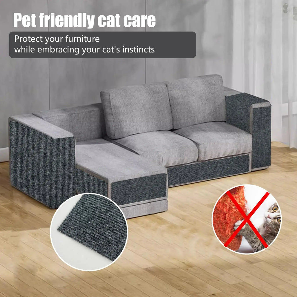 Self Adhesive Cat Scratch Protector Mat for Sofa and Furniture