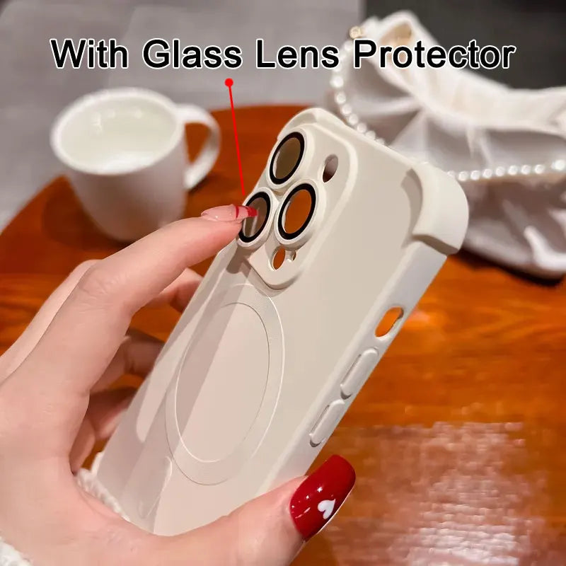 Magnetic Shockproof Silicone Bumper iPhone Case