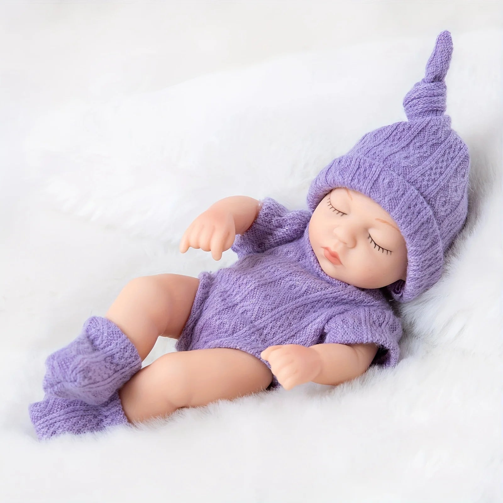 Mini Reborn Sleeping Baby Doll 19cm for Girls Gift