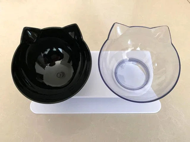 Non Slip Double Pet Bowl with Stand for Cats and Dogs