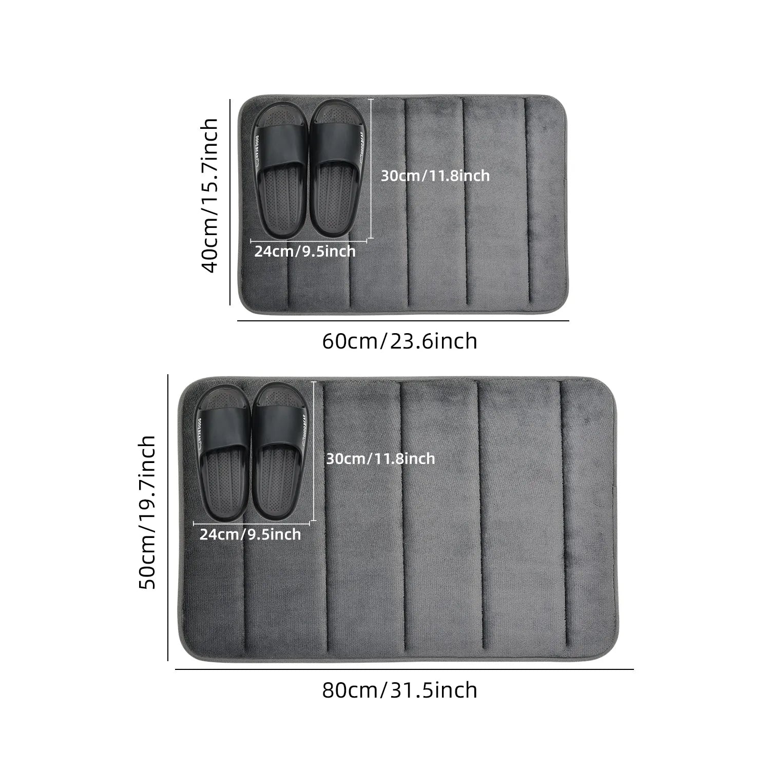 Bathroom Coral Velvet Anti-Skid Mat