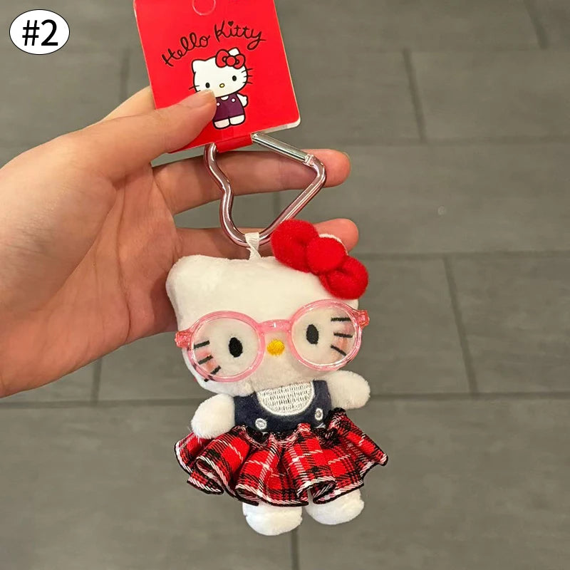 Cute Cat Plush Keychain Bag Charm for Girls