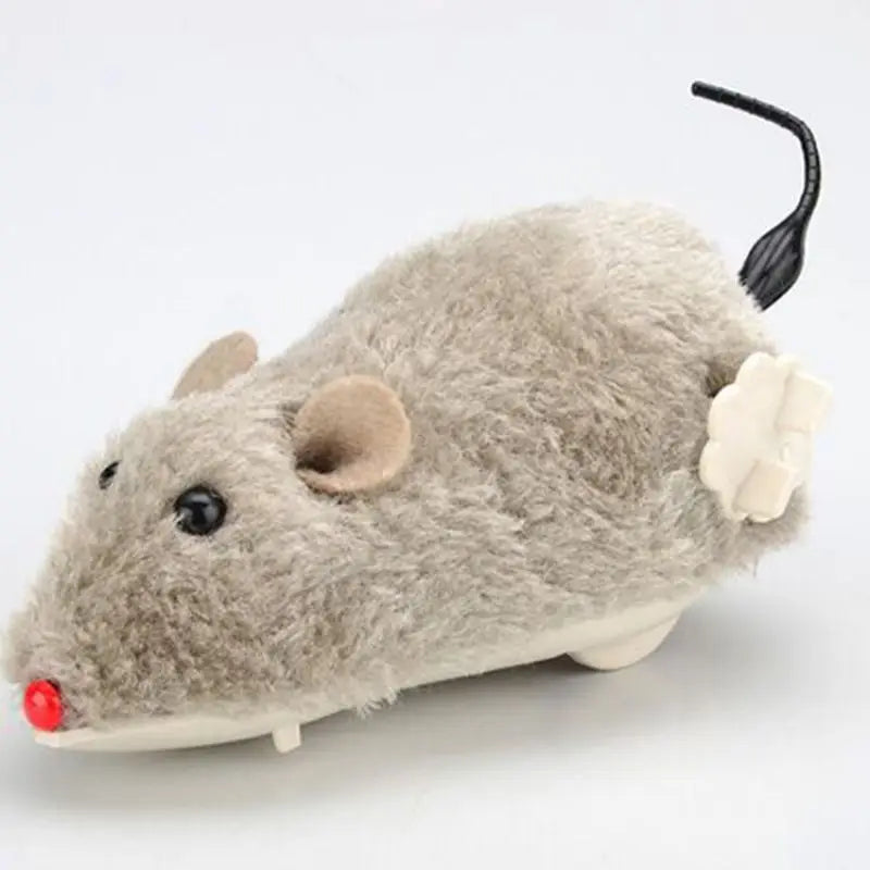 Interactive Plush Mouse Toy for Cats and Dogs Lifelike Moving Pet Toy