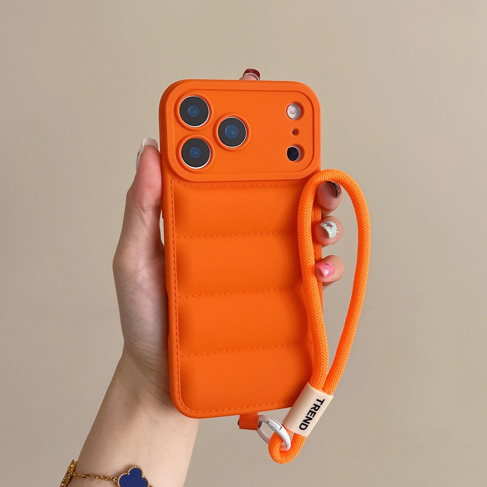 Solid Color Down Jacket iPhone Case