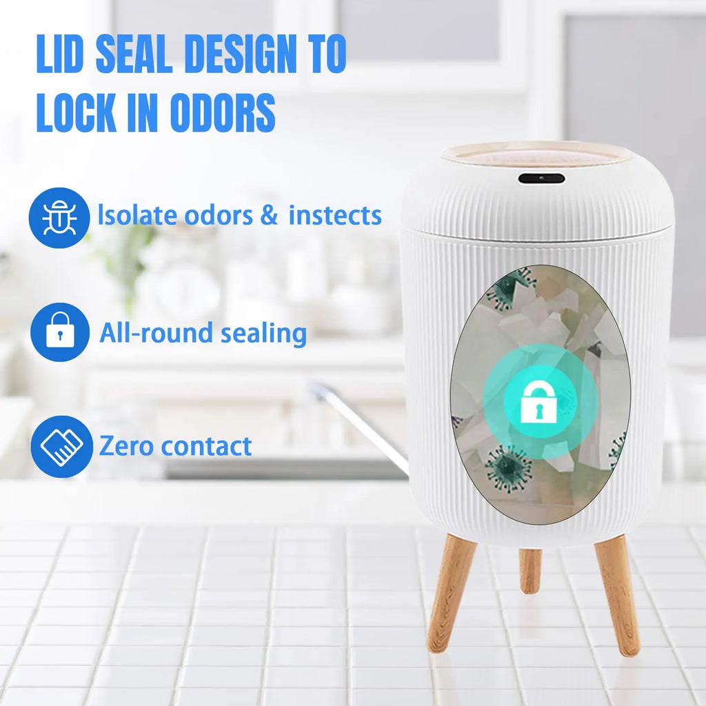 Automatic Sensor Trash Can with Lid Smart Motion Bathroom Kitchen Bin