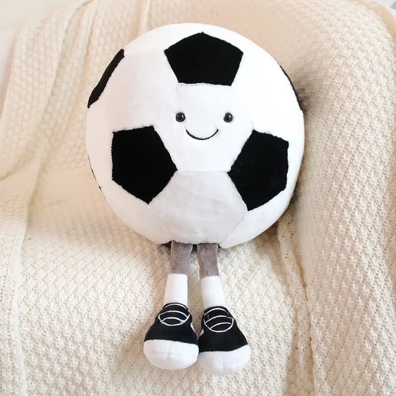 Football Basketball Plush Pet Toy for Dogs and Cats