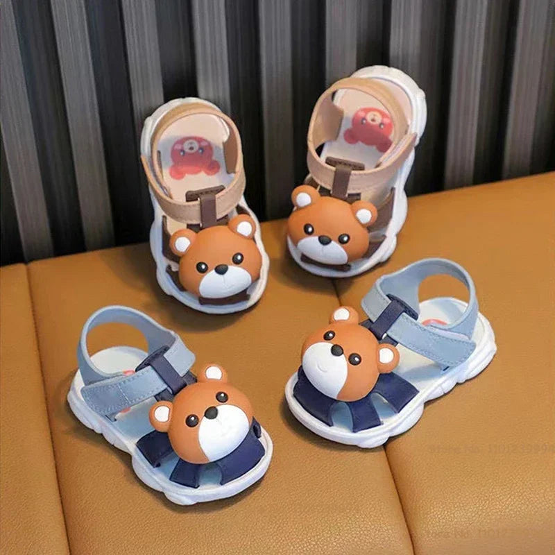 Baby Boys Girls Breathable Cartoon Outdoor Sandals Cute Infant Walking Shoes
