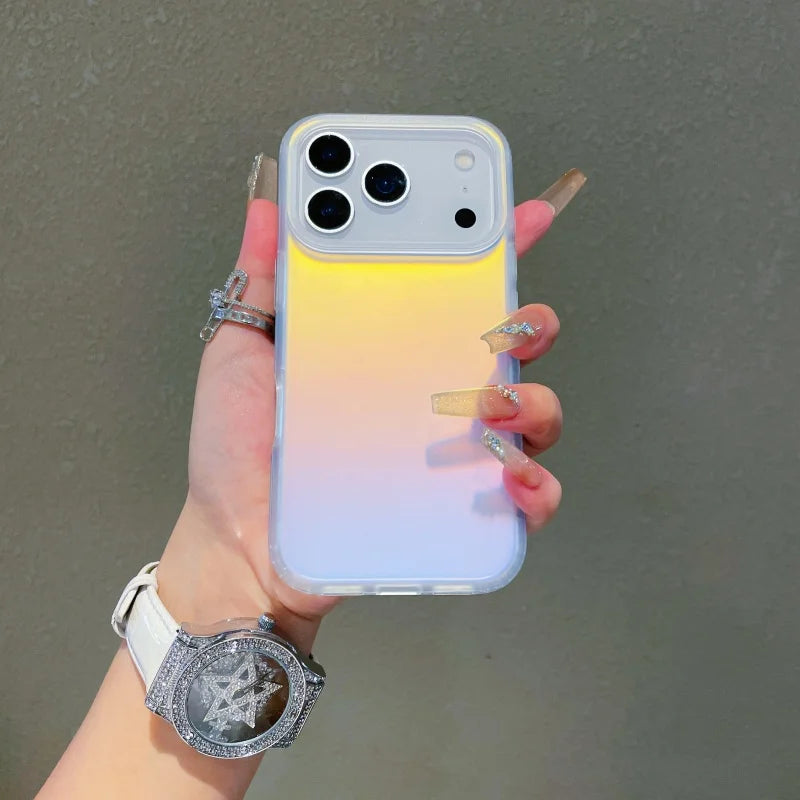 Laser Color Changing Matte Magnetic Gradient iPhone Case